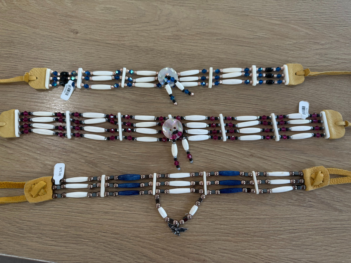 Bone Bead Necklace - Pendant (small)