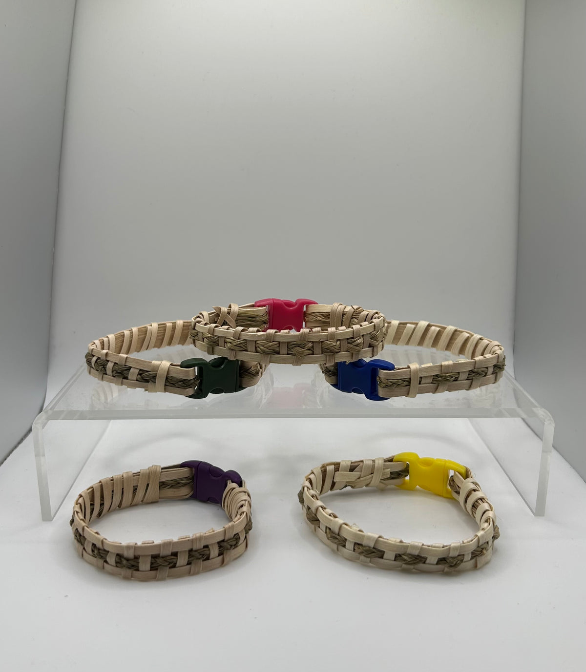 Black Ash & Sweetgrass Bracelet