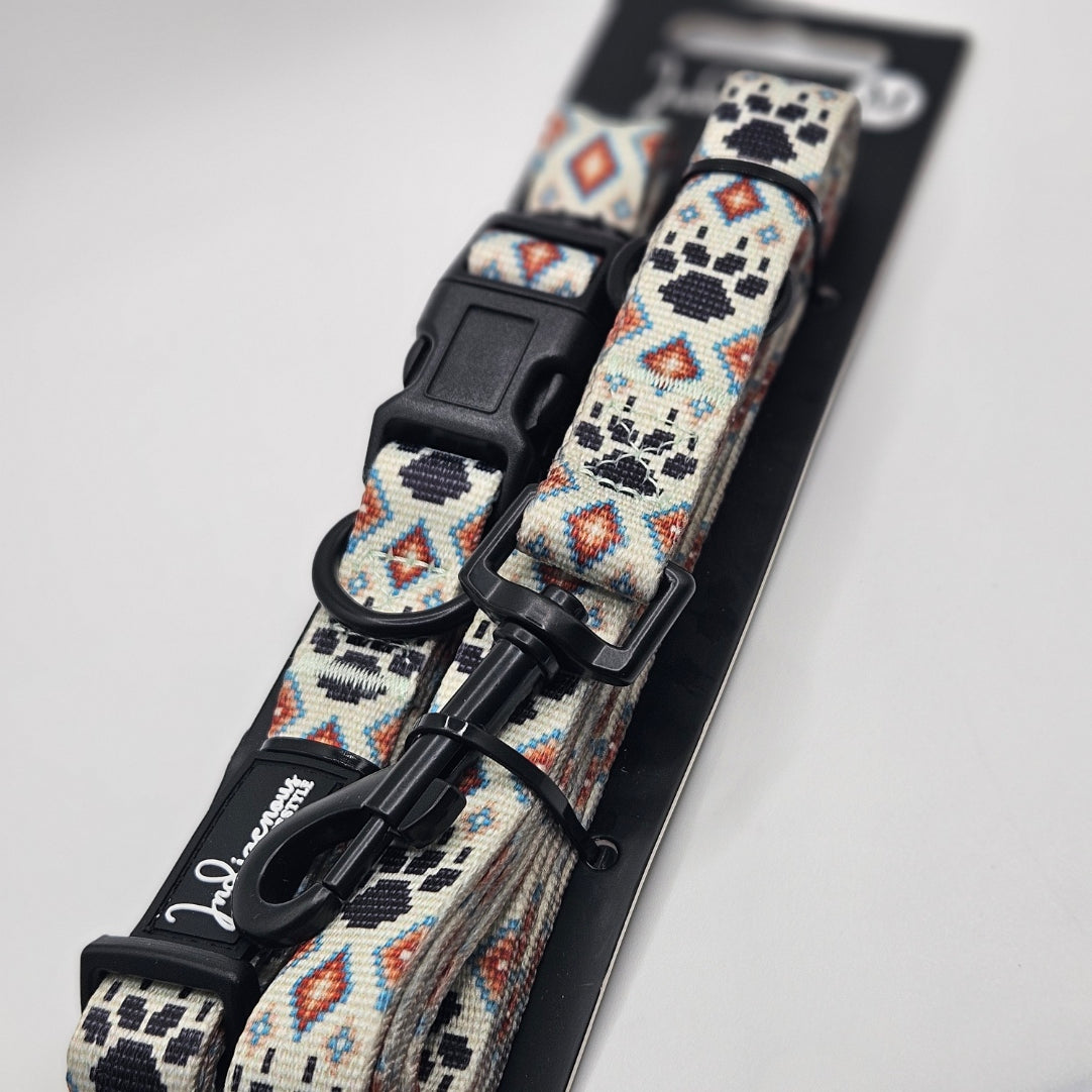 Leash And Collar set Paw Print
