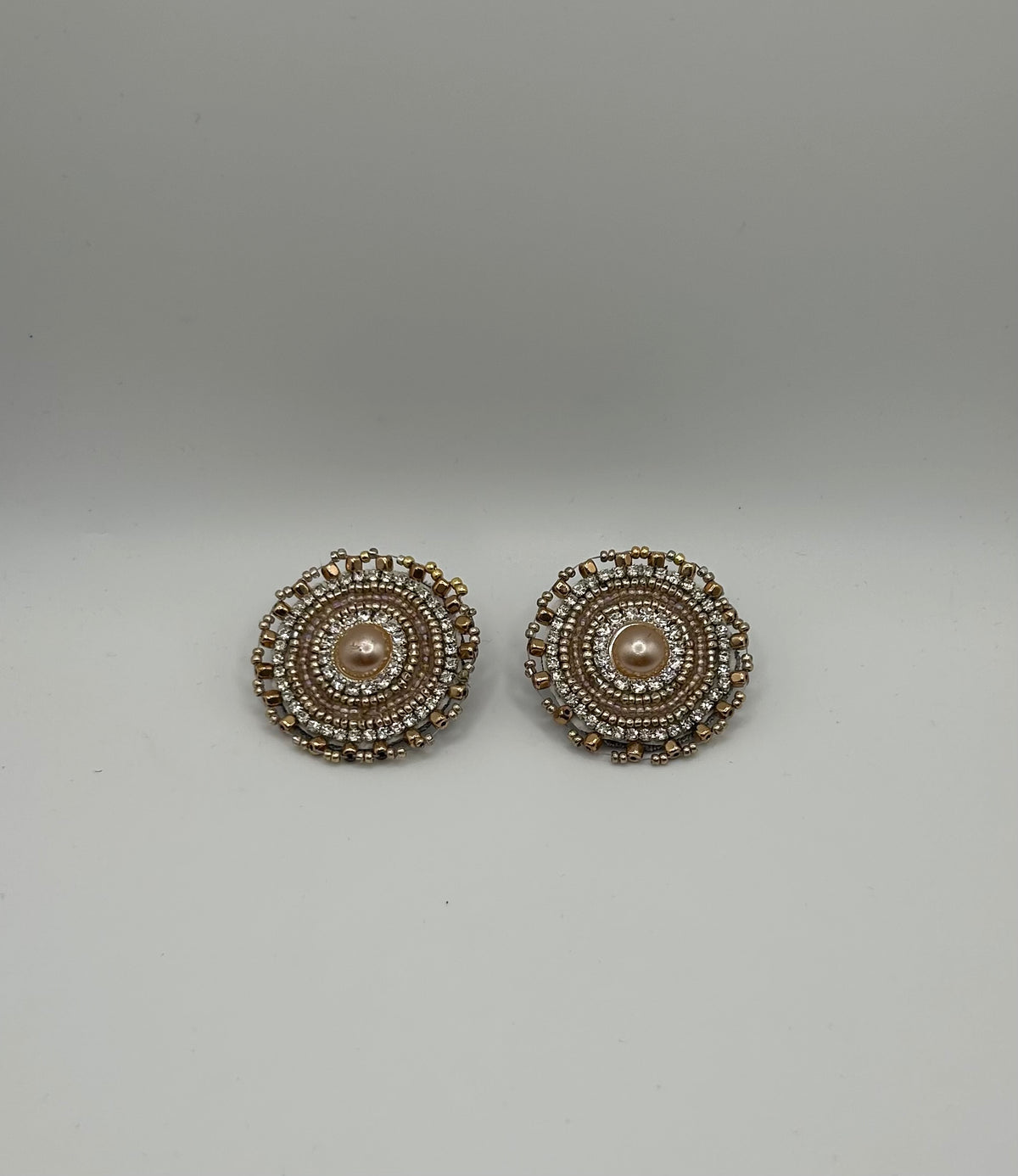 Round Gem Earrings - Assorted