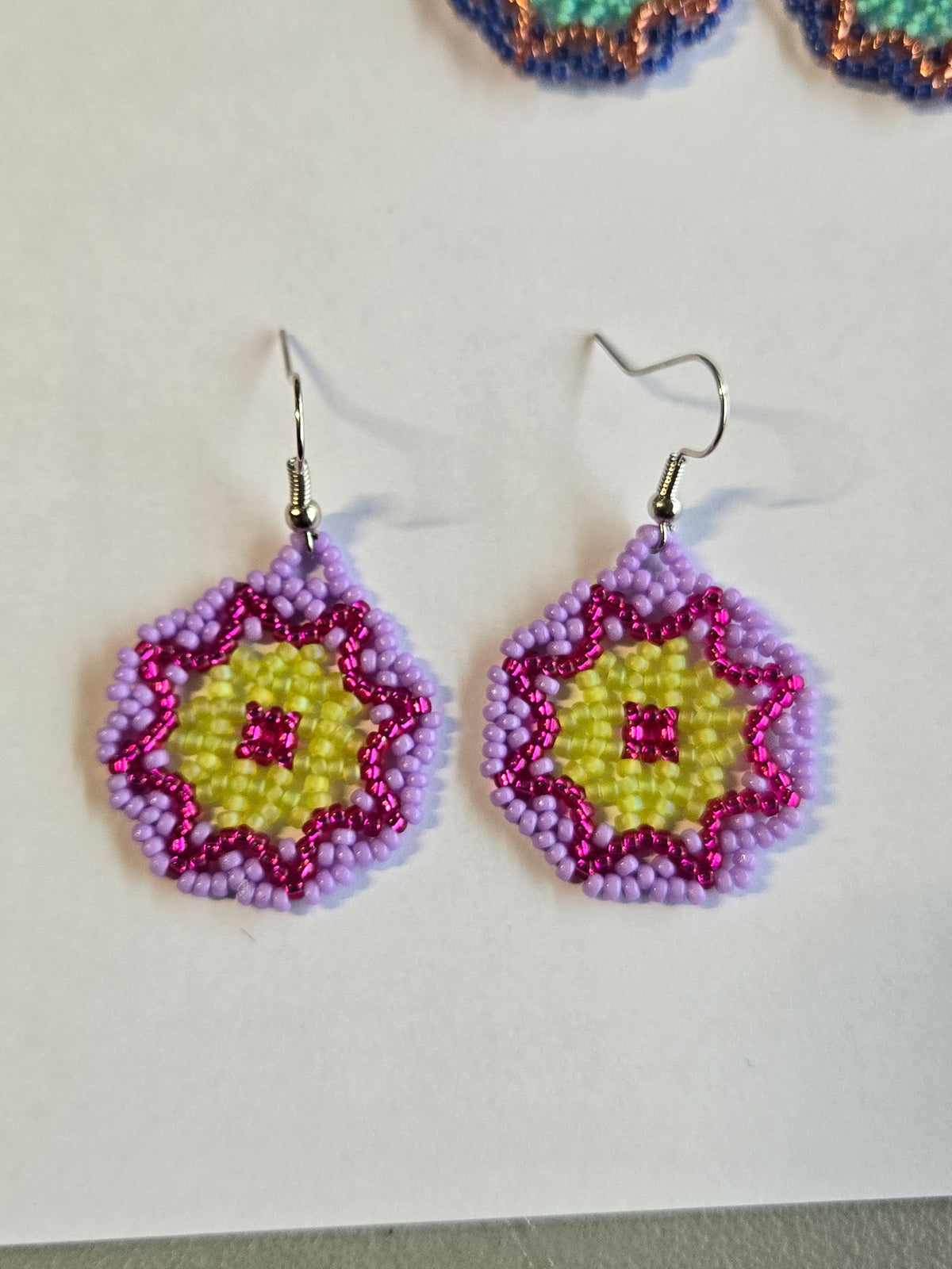 Miscellaneous 1" beaded Earrings