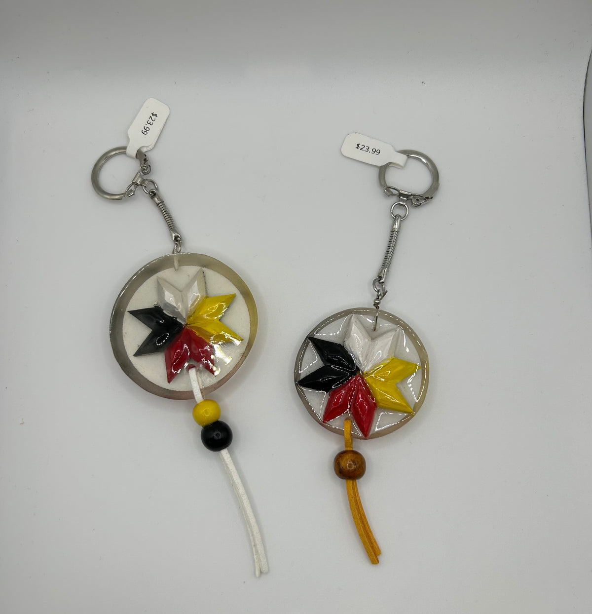 8 Point Star Keychain - Resin