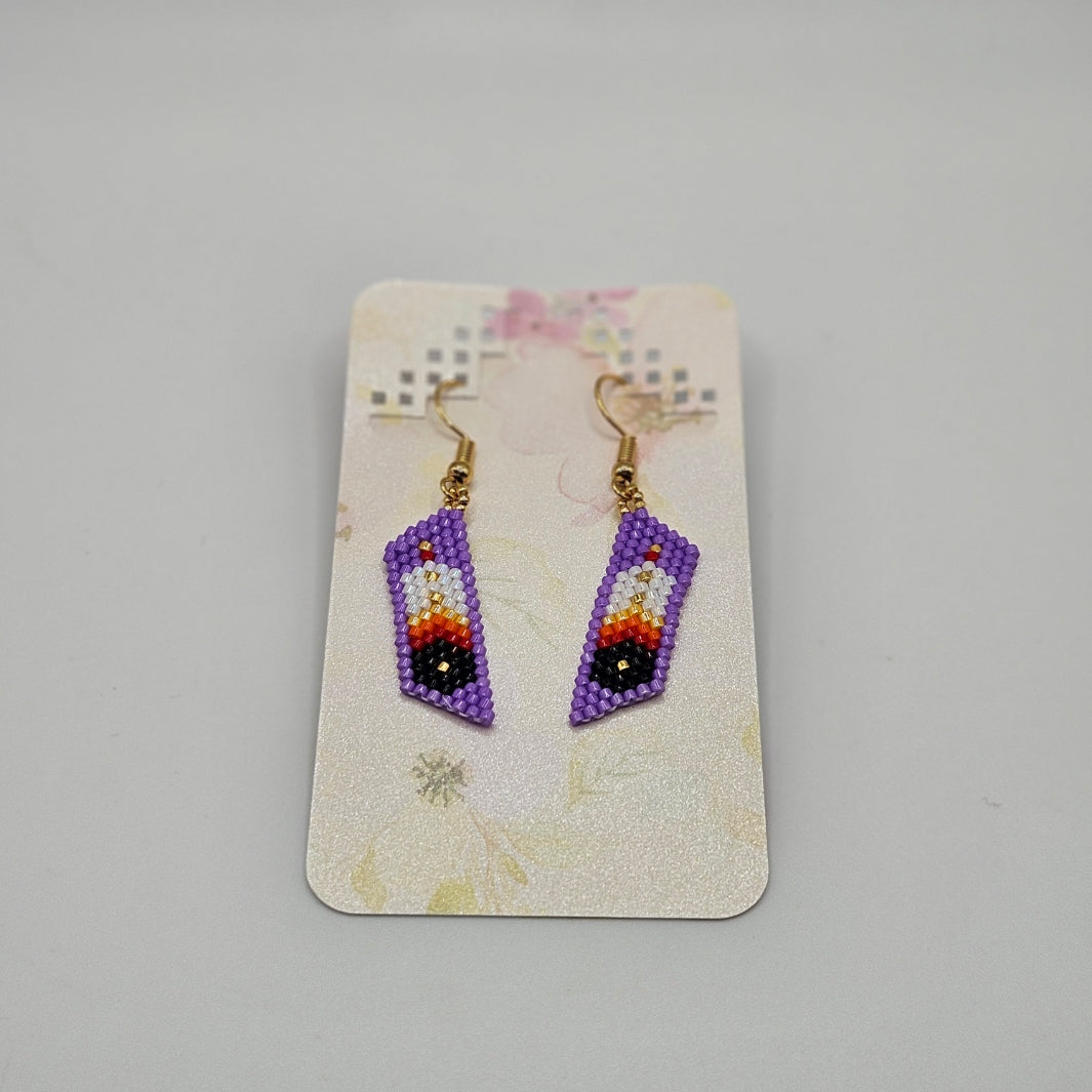 Feather Brick Earrings