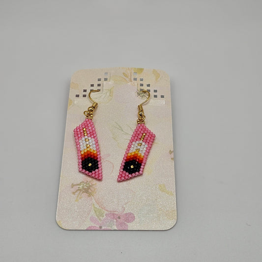 Feather Brick Earrings