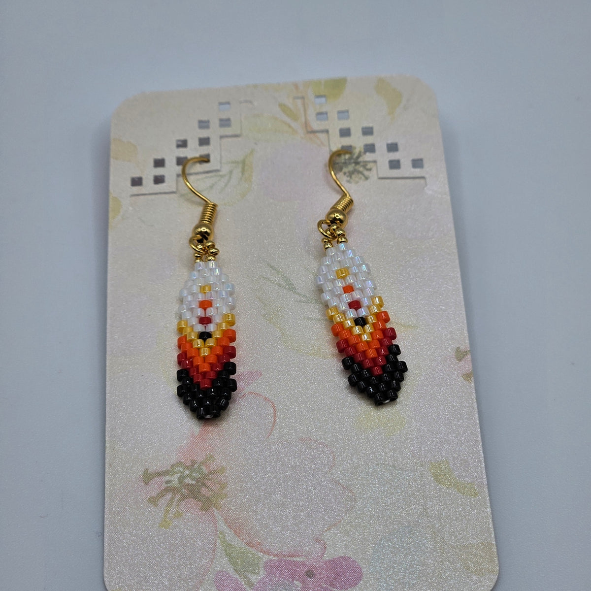 Feather Brick Earrings