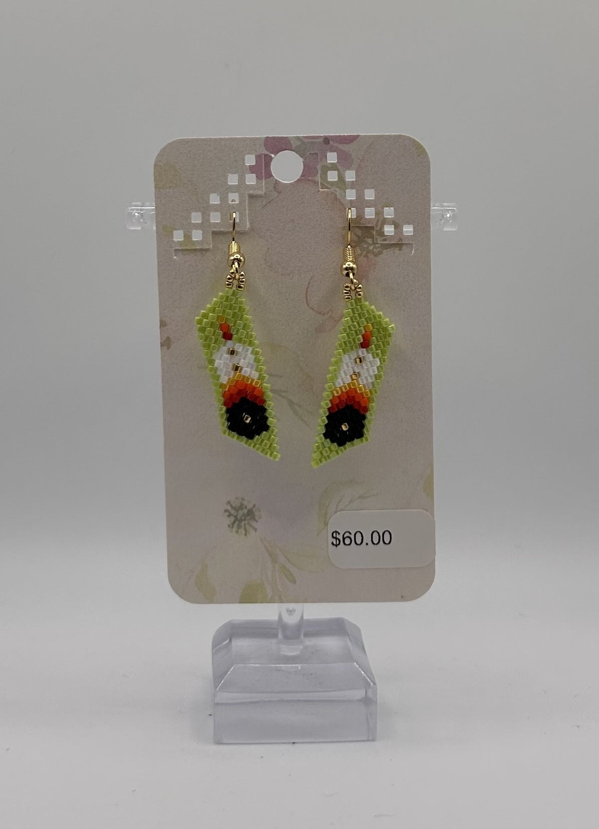 Feather Brick Earrings