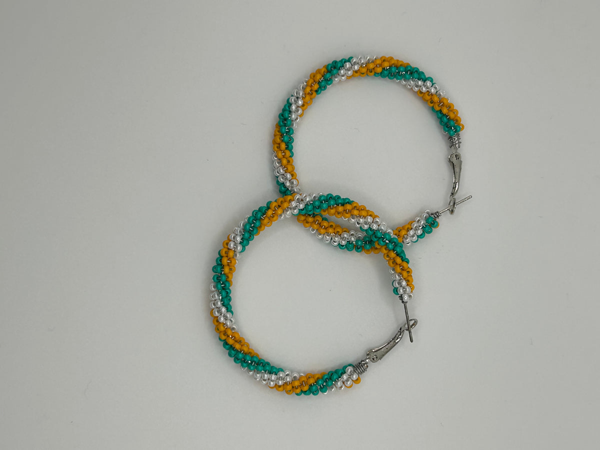 Beaded Hoop Earrings - Christine Mason