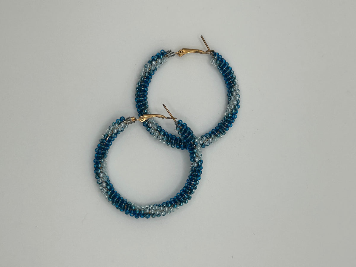 Beaded Hoop Earrings - Christine Mason