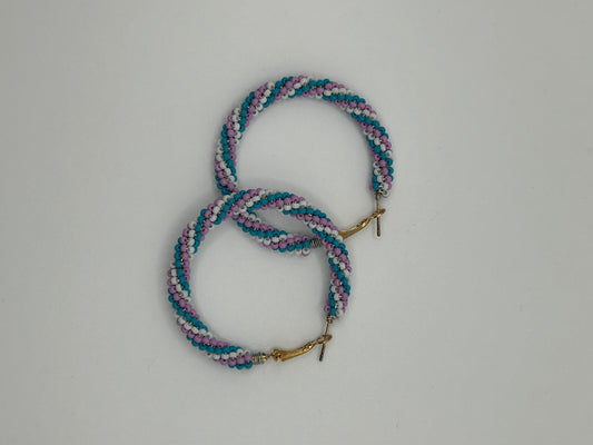 Beaded Hoop Earrings - Christine Mason