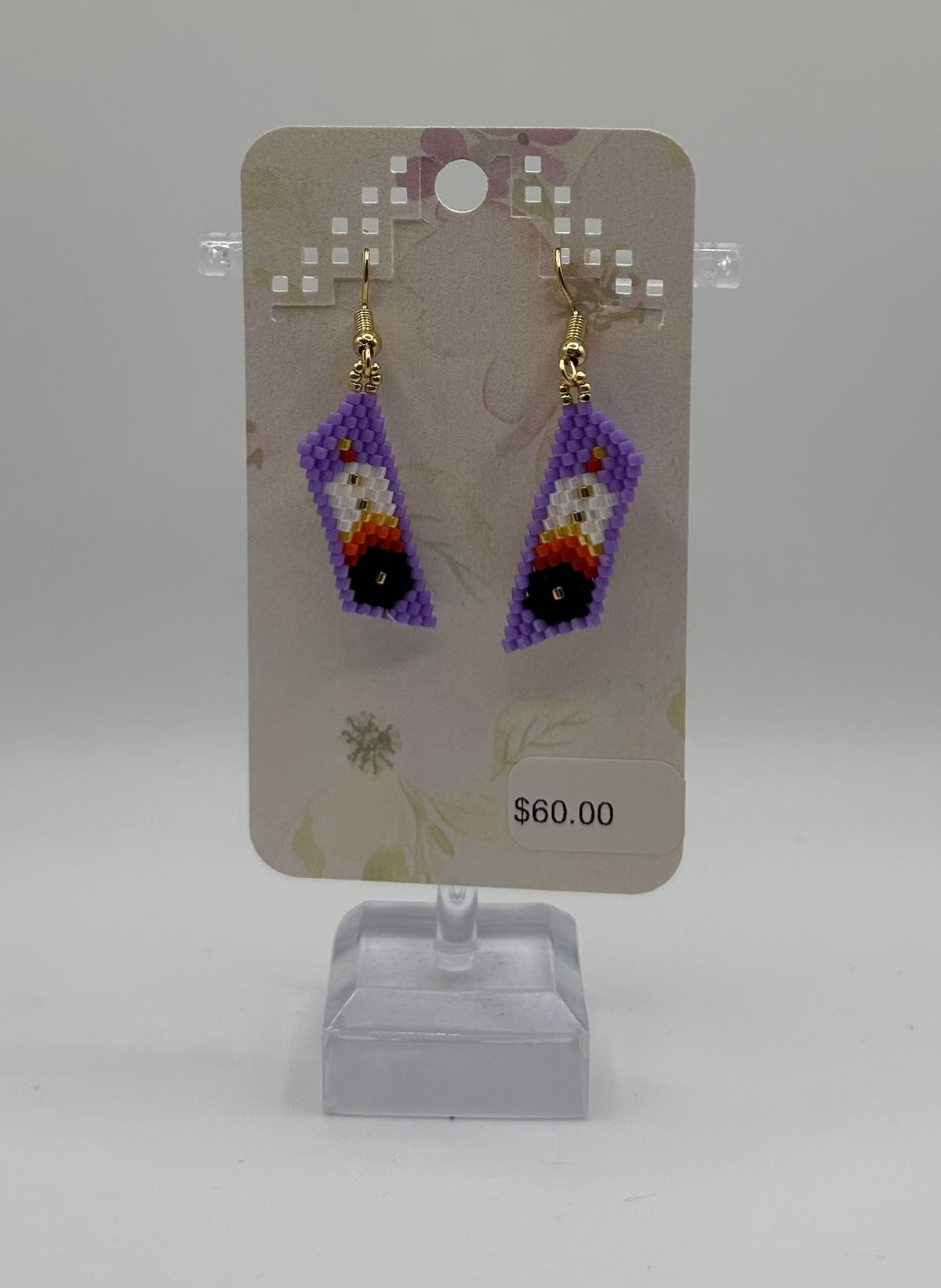 Feather Brick Earrings