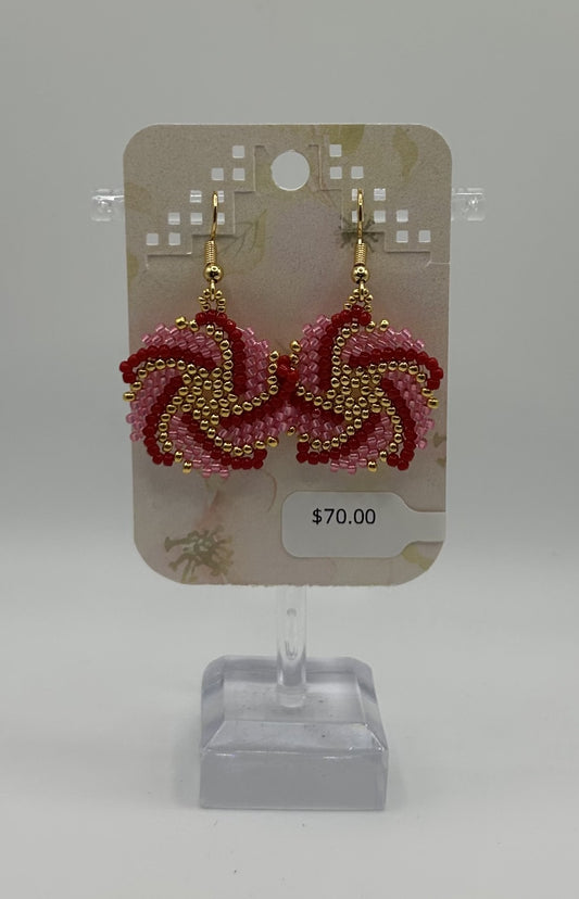 Beaded Earring - Swirl