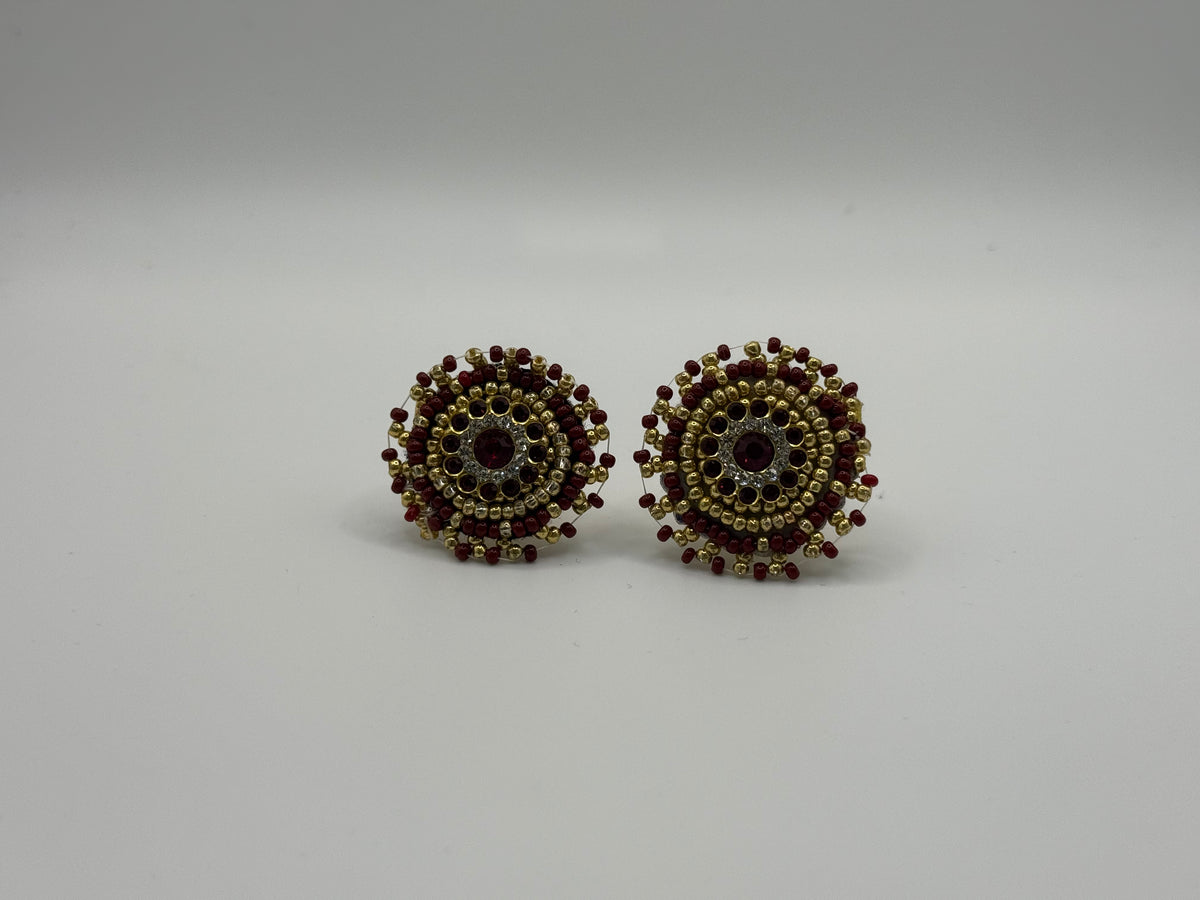 Large Beaded Cufflink