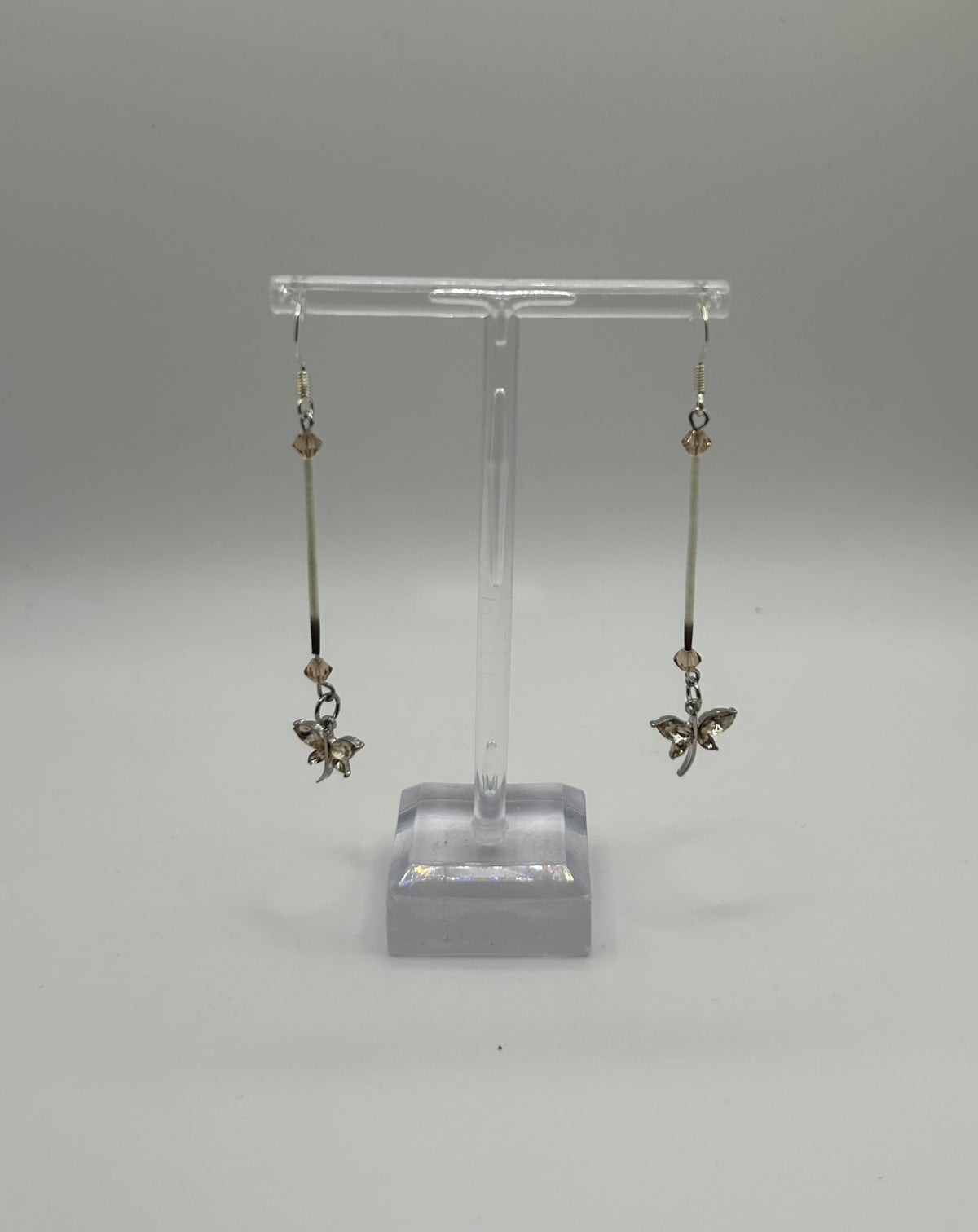 Quill Dangle Butterfly Earrings