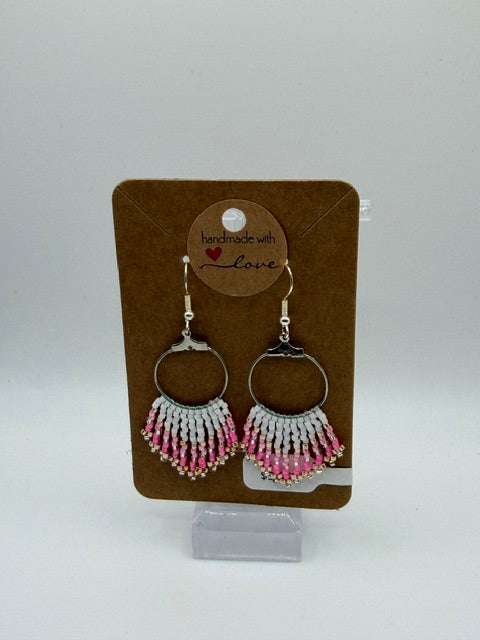 Beaded Earrings - Handmade with Love - $50