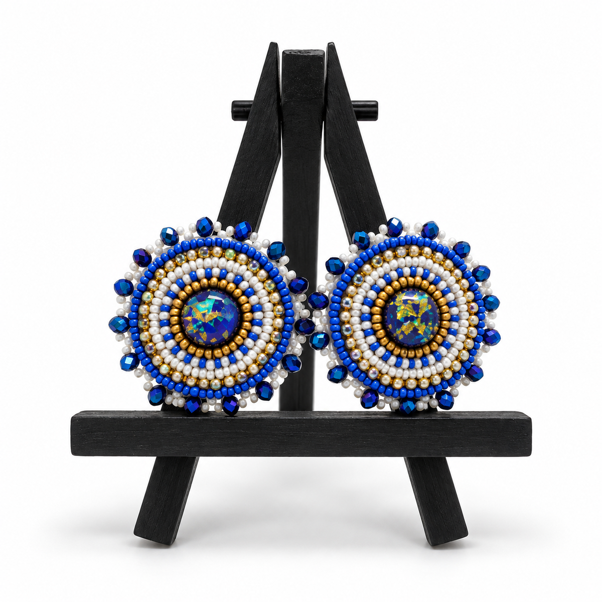 Blue And White Stud
