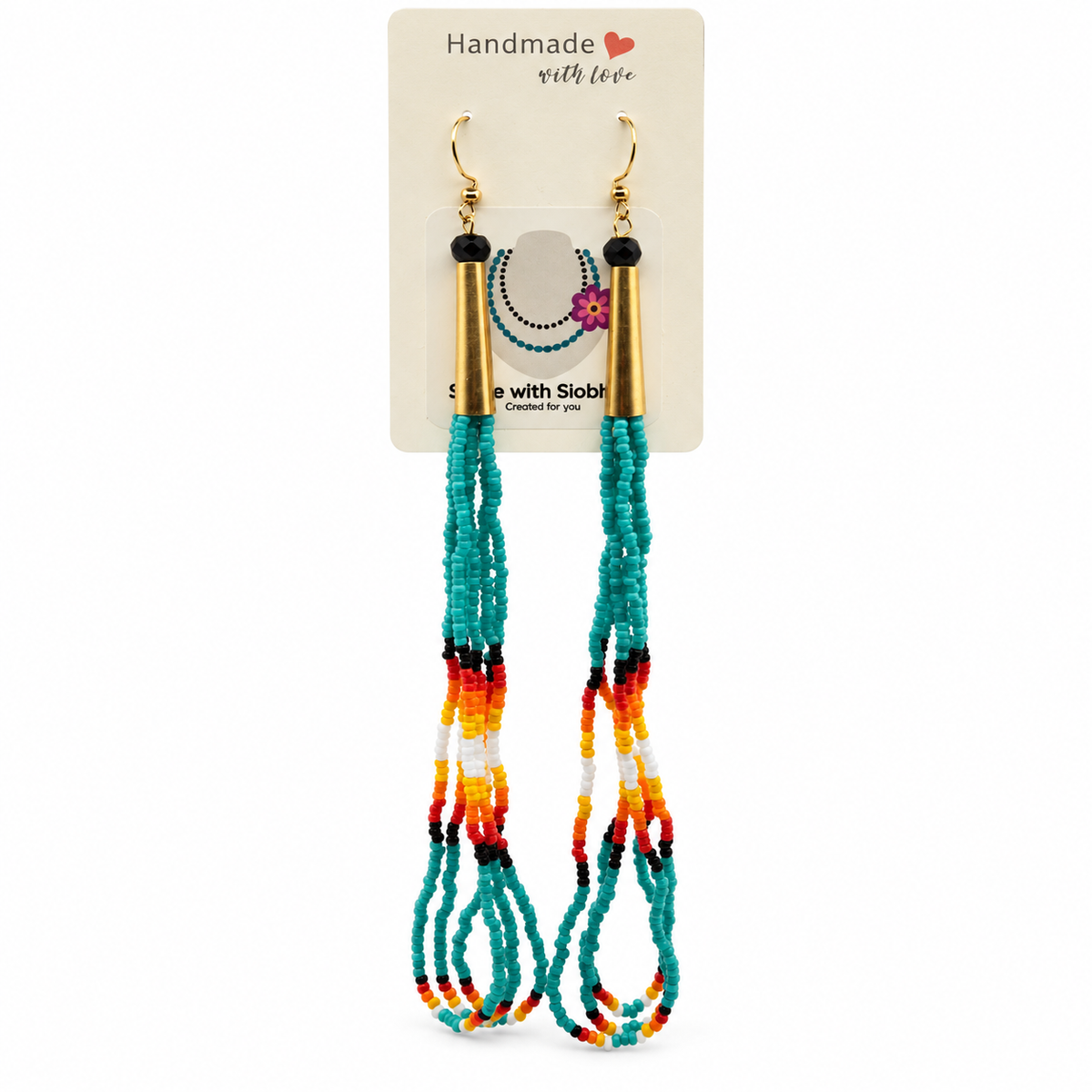 Beaded Earrings- Siobhan Beach