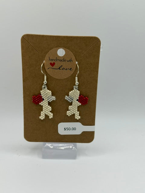 Beaded Earrings - Handmade with Love - $50