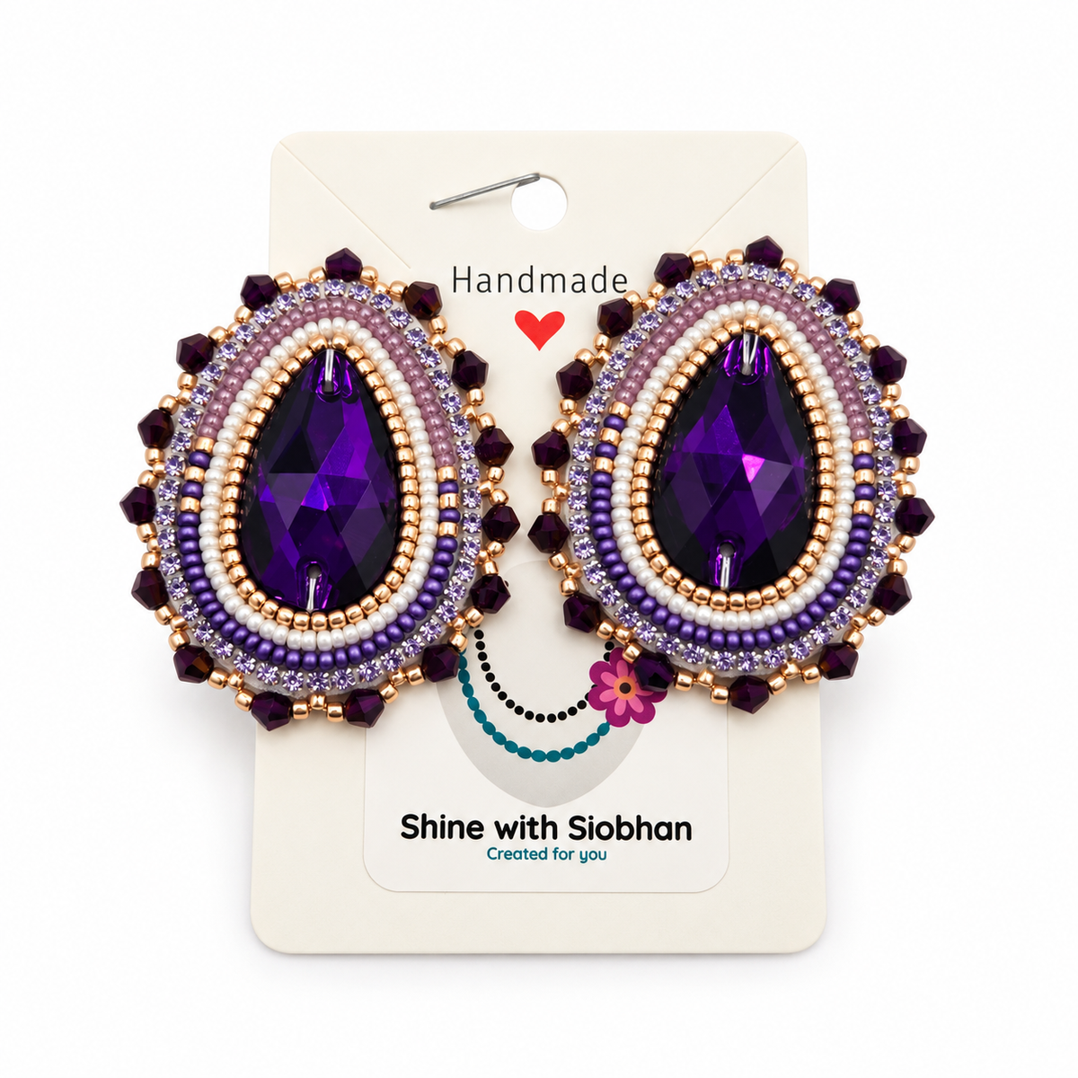 Beaded Earrings- Siobhan Beach