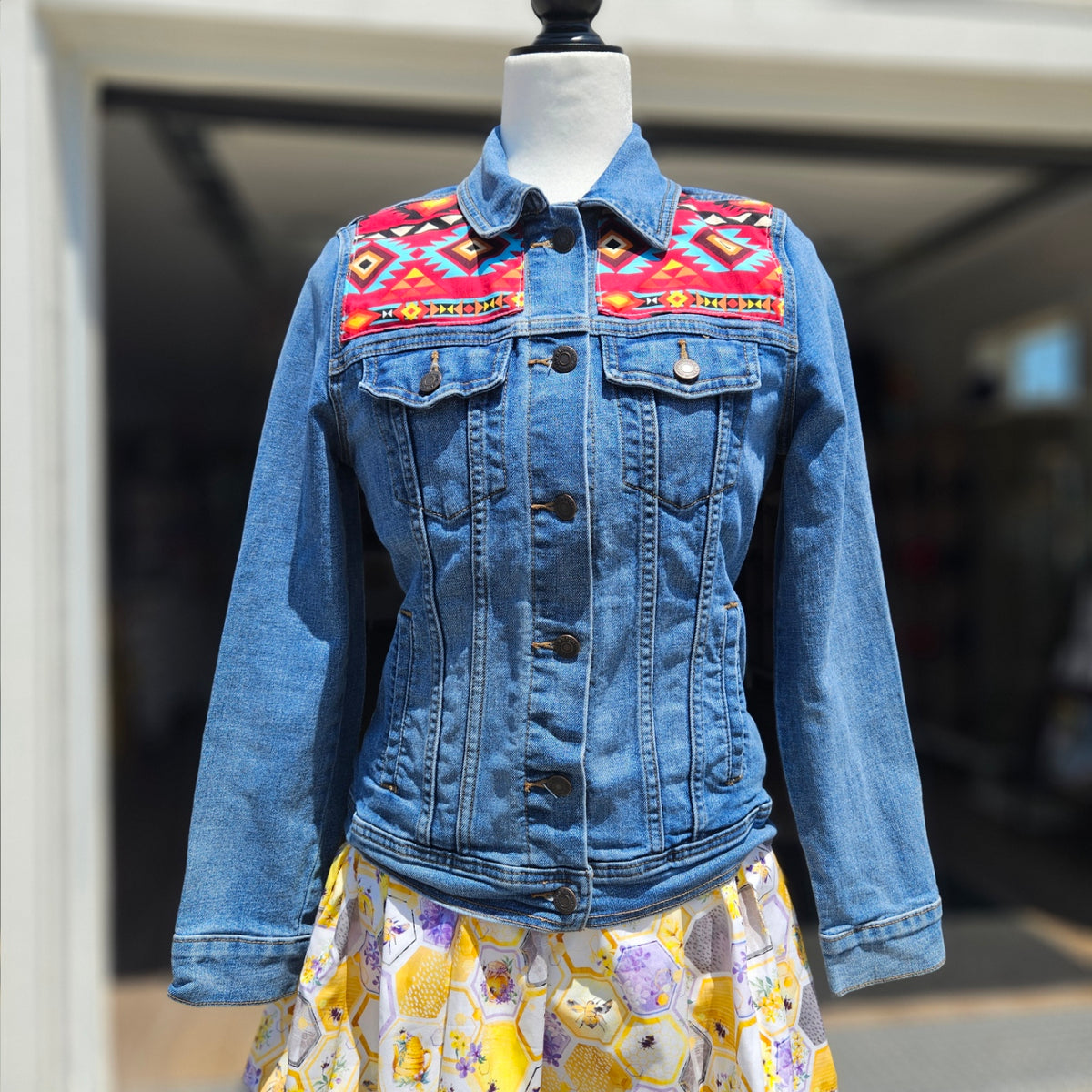 Ribbon Mi'kmaw Jean Jacket