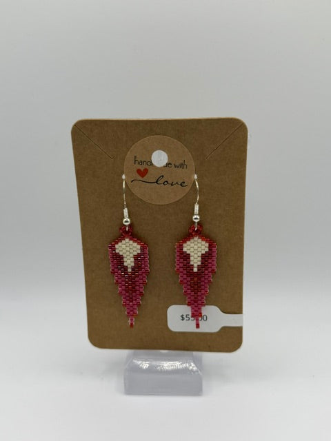 Beaded earrings - Hand Made with Love - $55