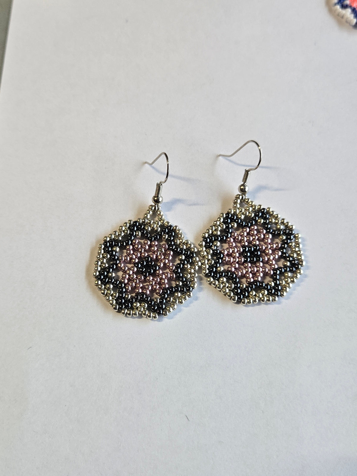 Miscellaneous 1" beaded Earrings