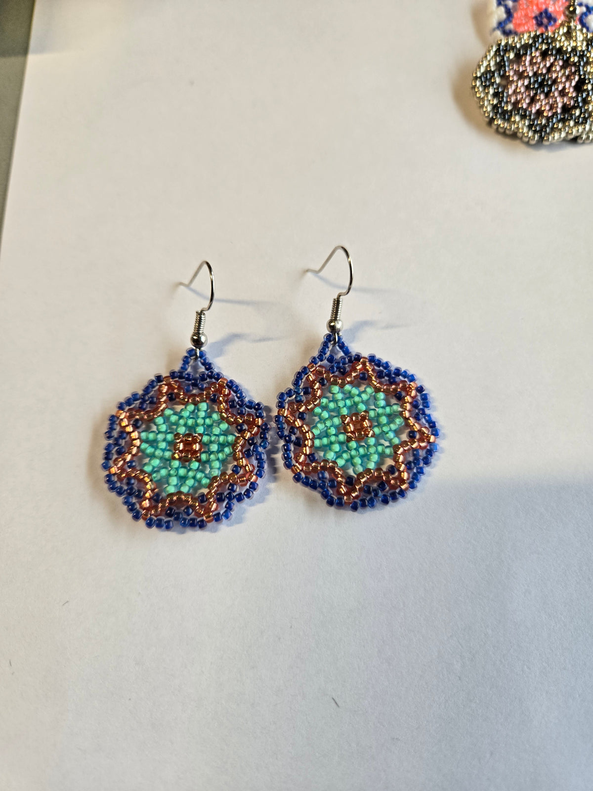 Miscellaneous 1" beaded Earrings
