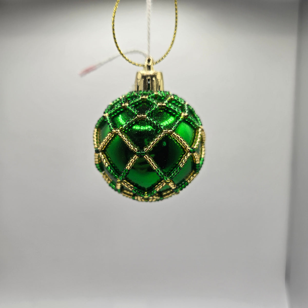 Small Beaded Christmas Ornament- Eileen Mar