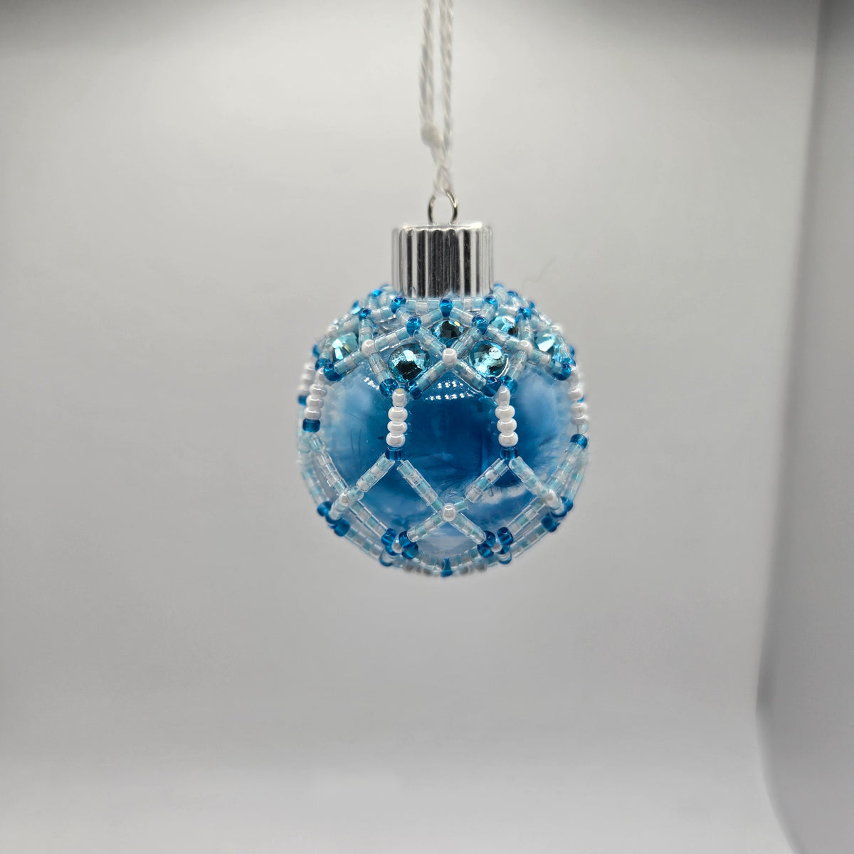 Small Beaded Christmas Ornament- Eileen Mar