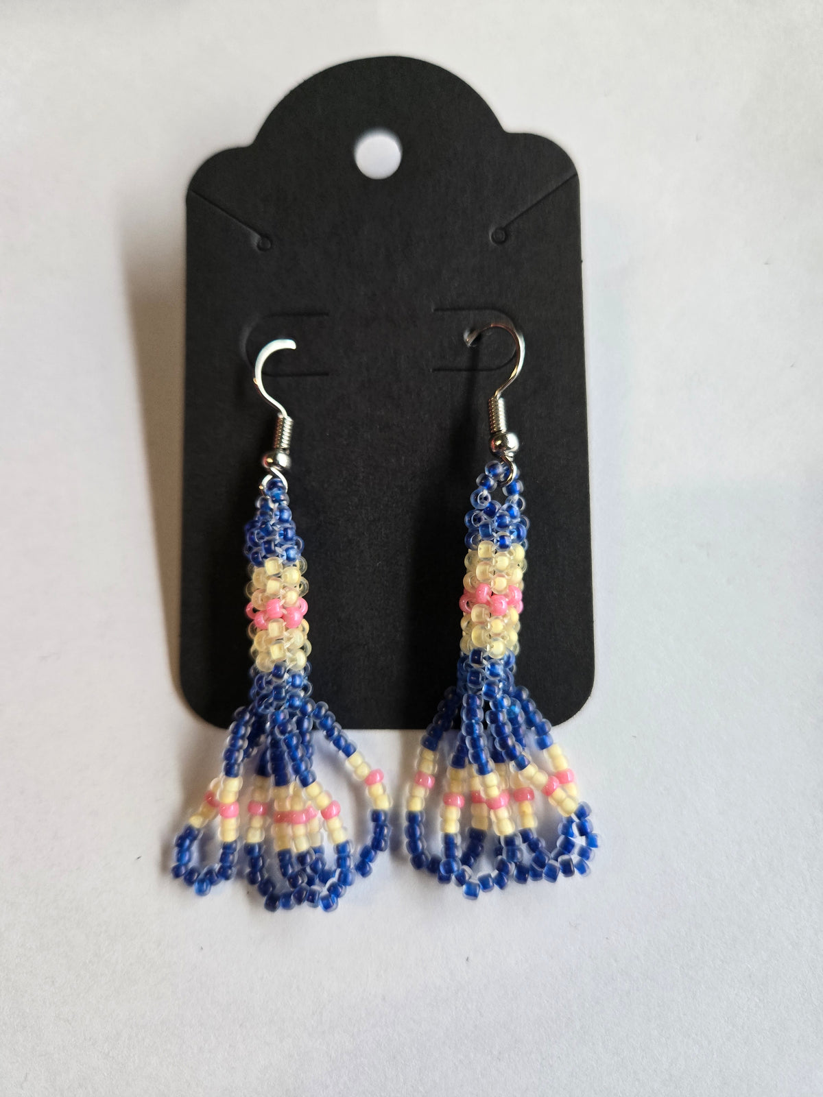Peyote Stitch Loop 2" Dangle Earrings
