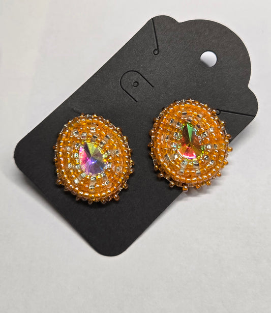Miscellaneous 1" beaded Earrings