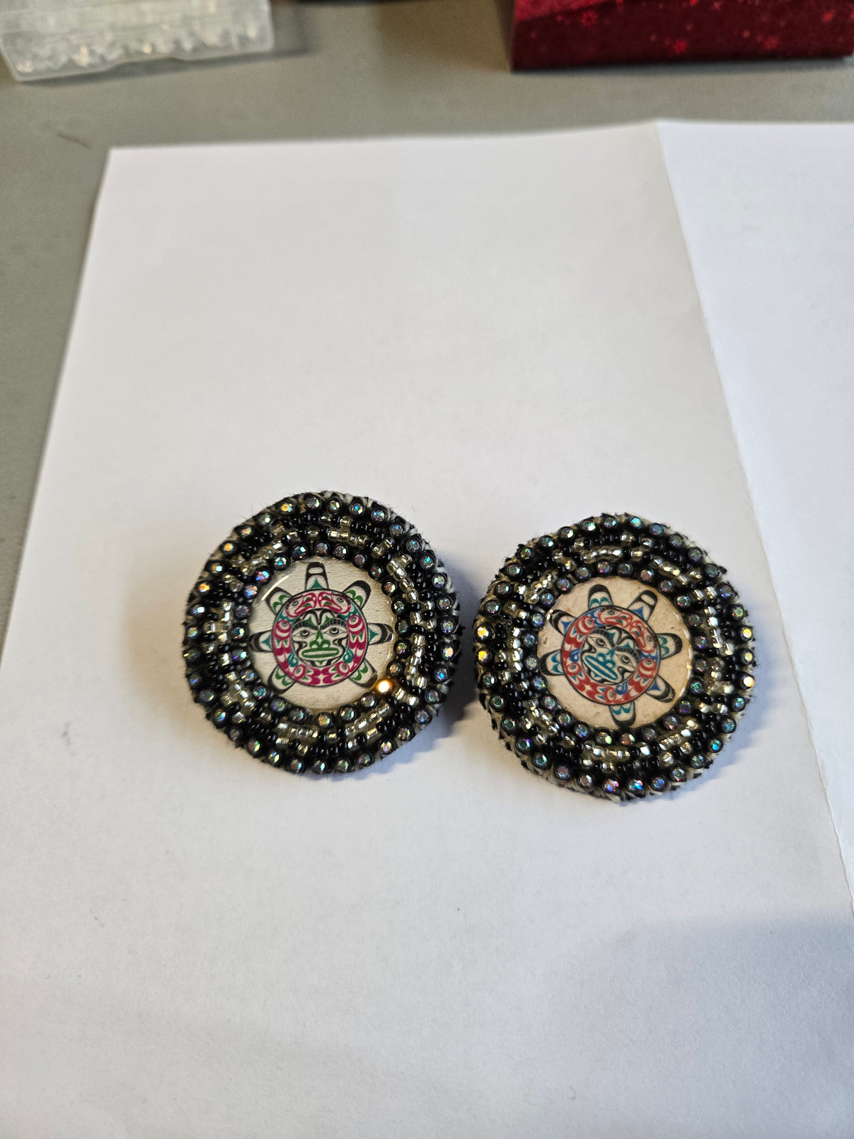 Miscellaneous 2'' Medallion Earrings