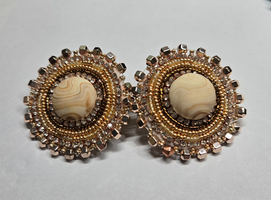 Miscellaneous 2'' Medallion Earrings