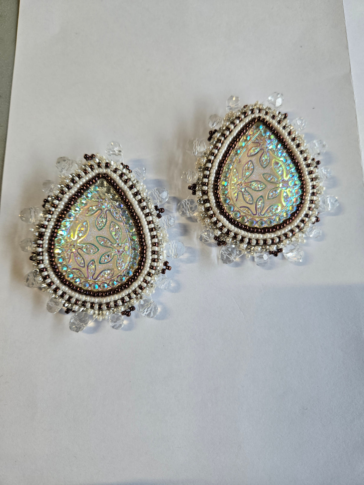 2.5- 3" Assorted Beaded Earrings- Stud