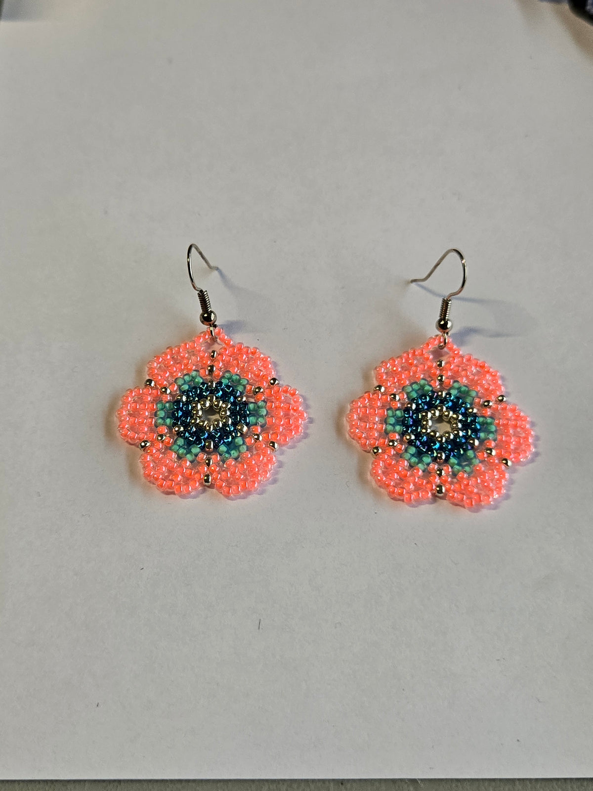 Miscellaneous 1" beaded Earrings