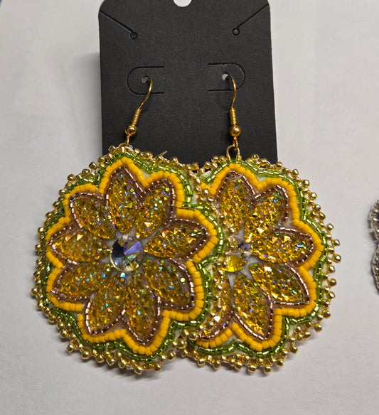 2.5- 3" Assorted Beaded Earrings- Dangle