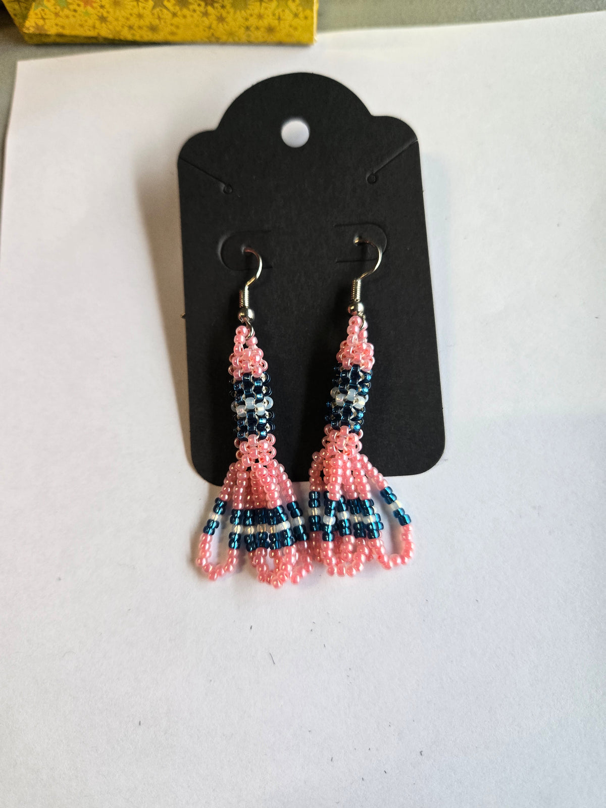 Peyote Stitch Loop 2" Dangle Earrings