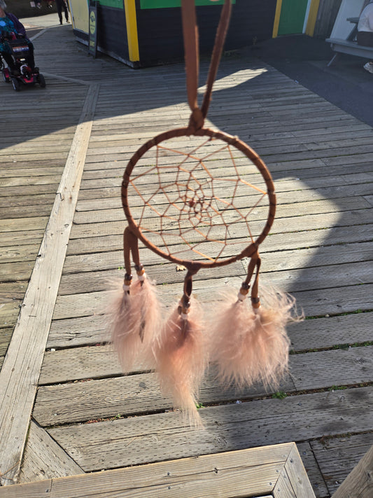 5" Dreamcatcher with feathers