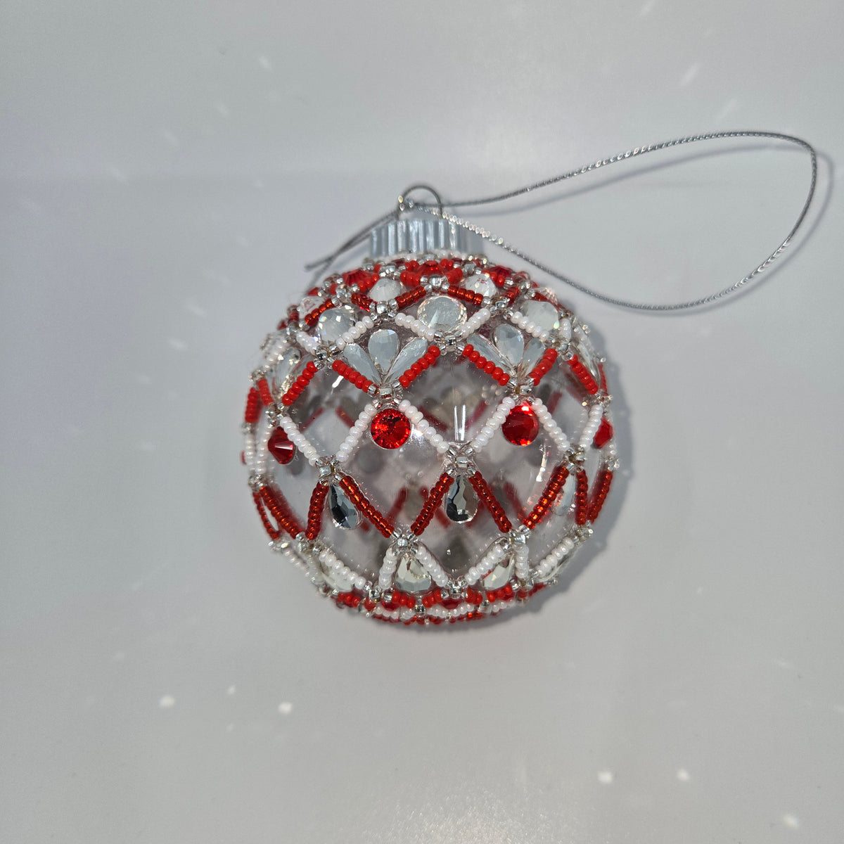Large Beaded Christmas Ornaments- Eileen Marr