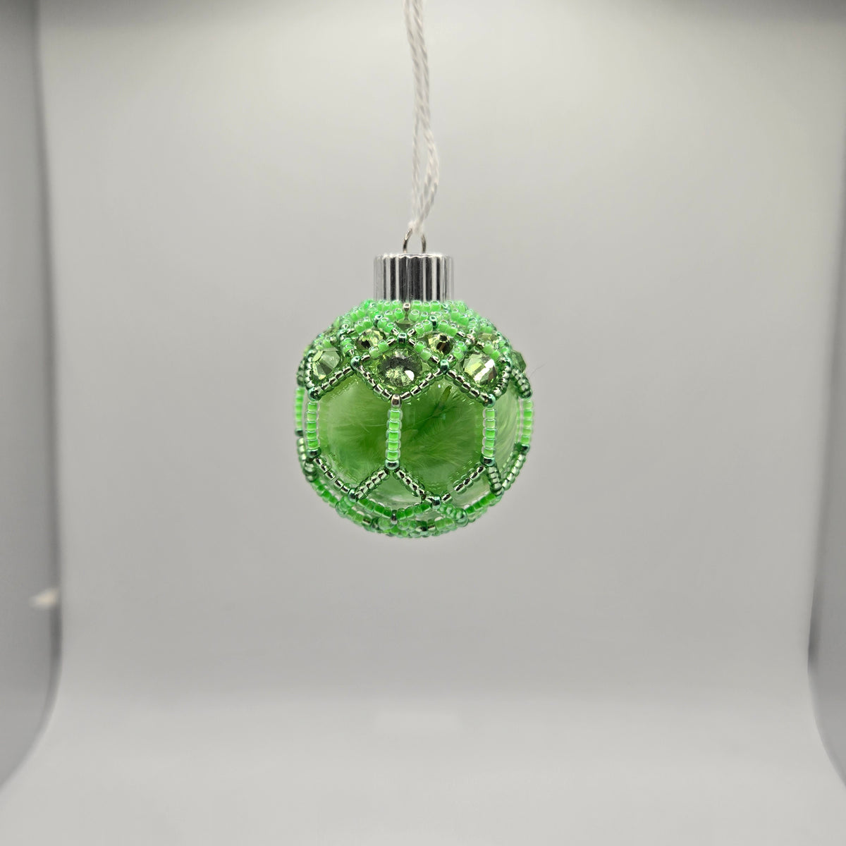Small Beaded Christmas Ornament- Eileen Mar