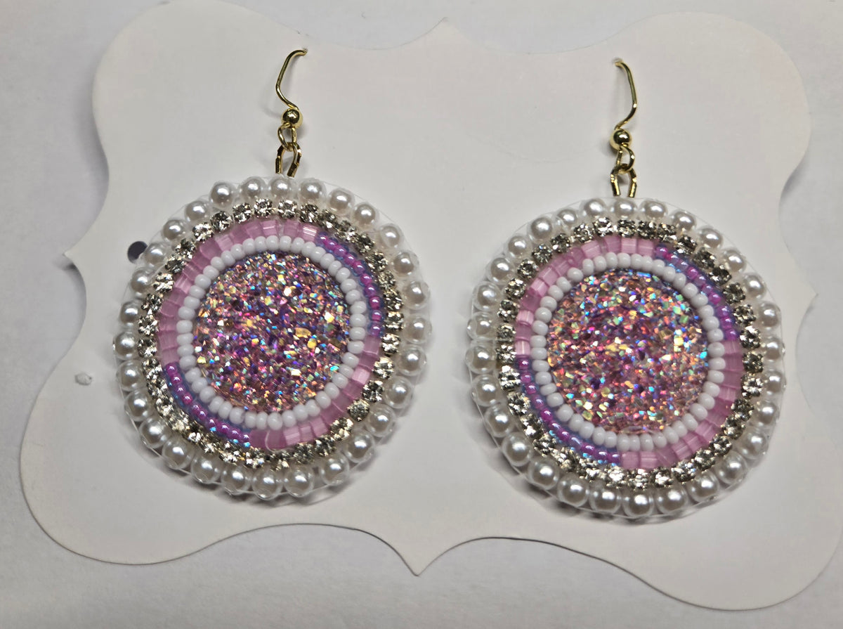 2.5- 3" Assorted Beaded Earrings- Dangle