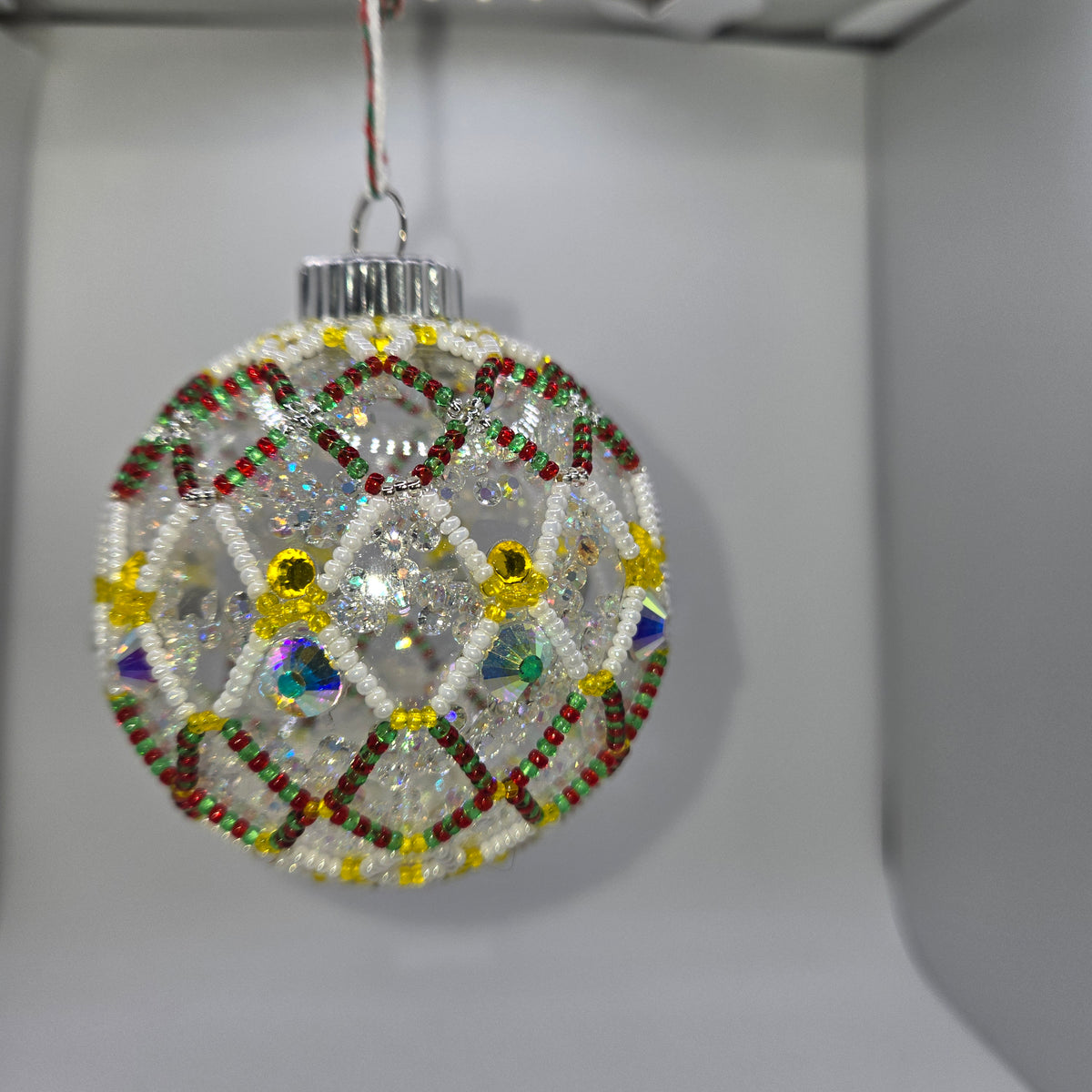 Large Beaded Christmas Ornaments- Eileen Marr