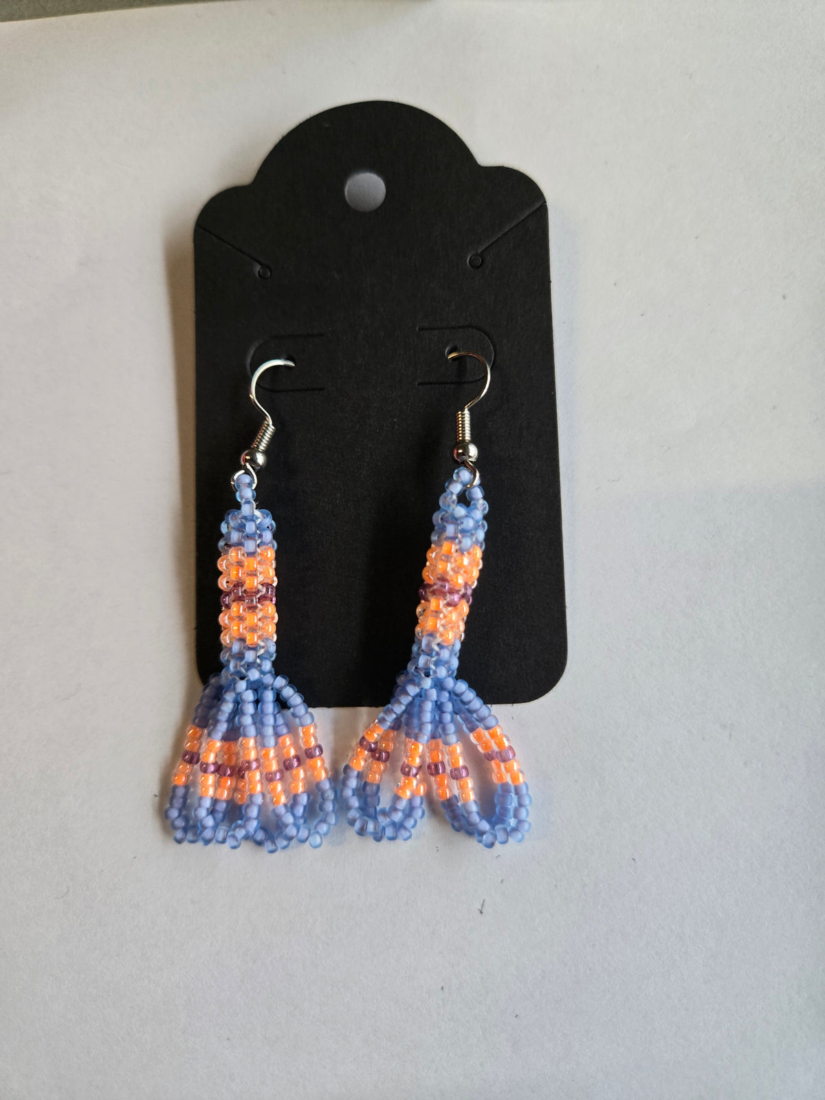 Peyote Stitch Loop 2" Dangle Earrings