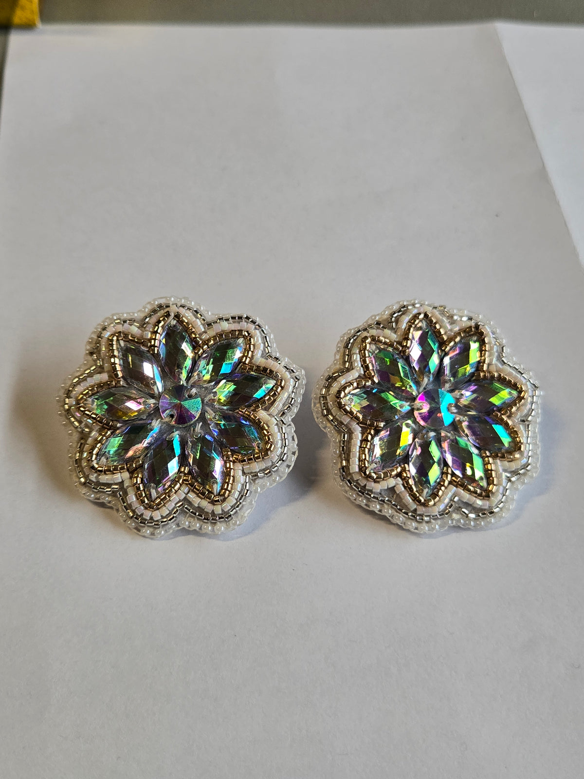 2.5- 3" Assorted Beaded Earrings- Stud