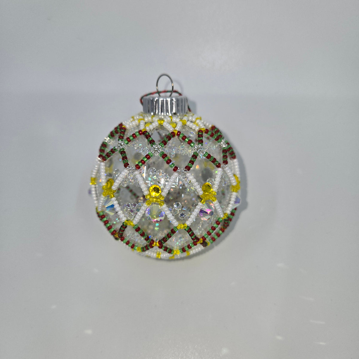 Large Beaded Christmas Ornaments- Eileen Marr