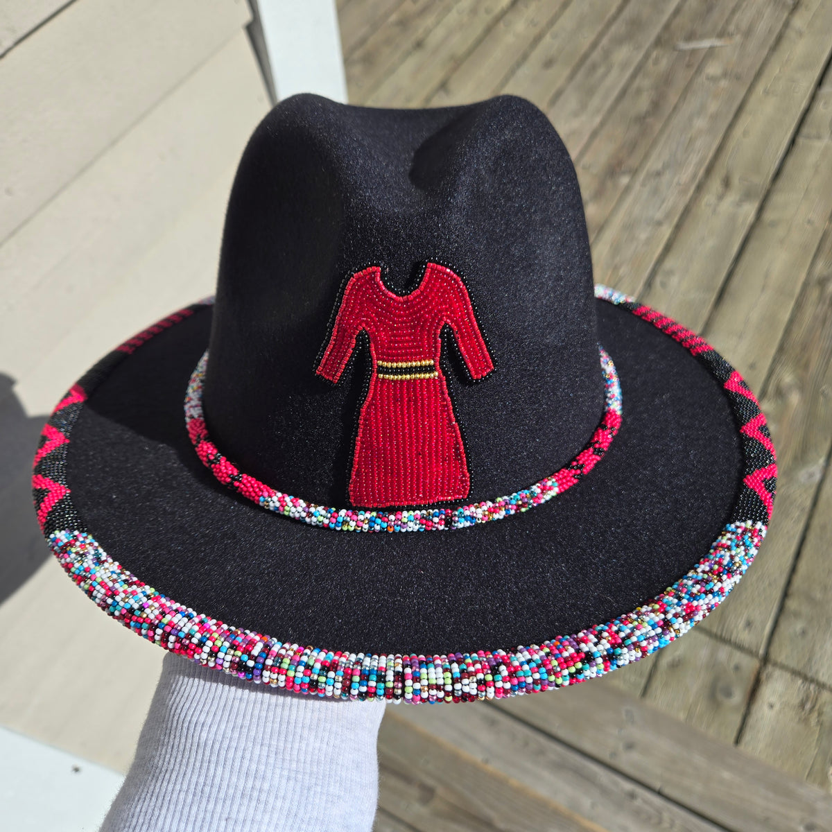 Beaded MMIW Fedora- Siobhan Beach