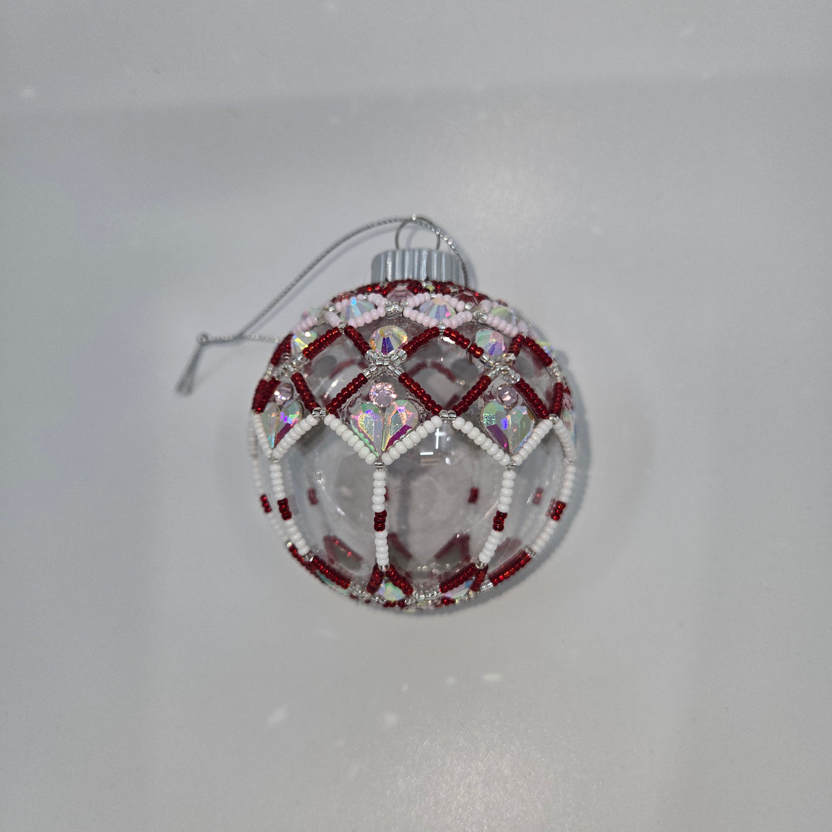 Large Beaded Christmas Ornaments- Eileen Marr