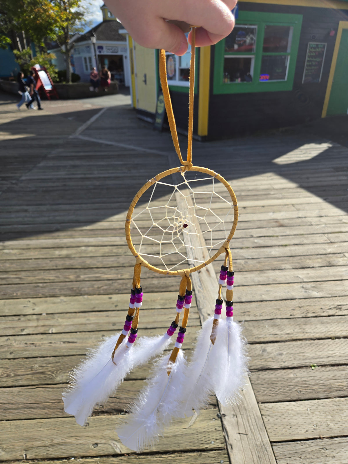 5" Dreamcatcher with feathers