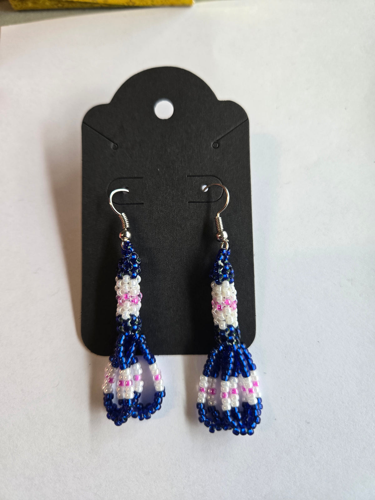 Peyote Stitch Loop 2" Dangle Earrings