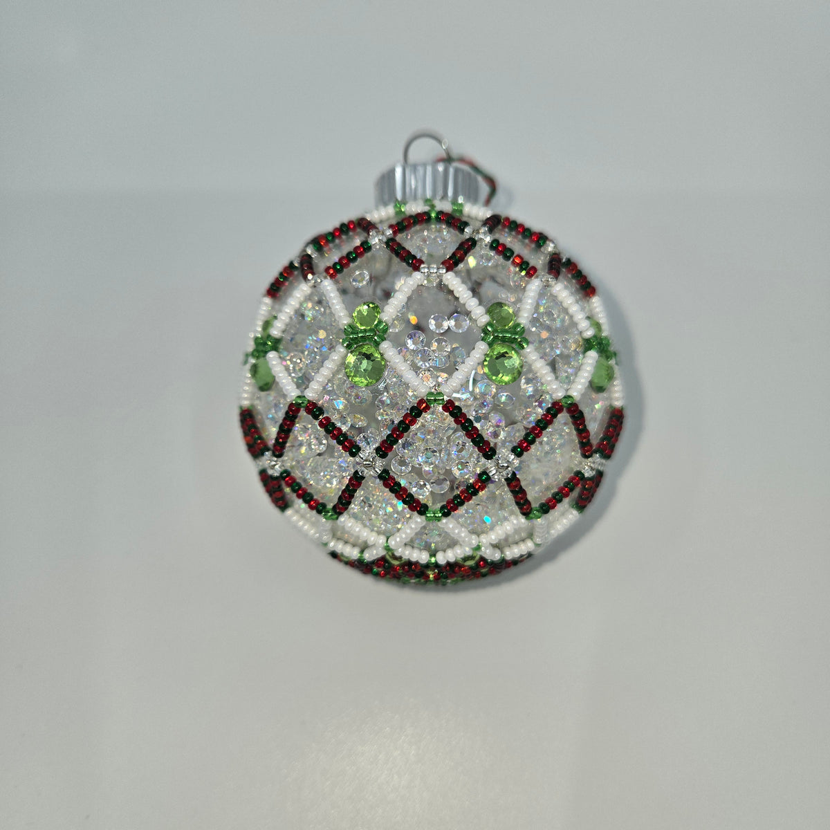 Large Beaded Christmas Ornaments- Eileen Marr